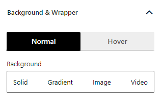 Background and Wrapper Settings